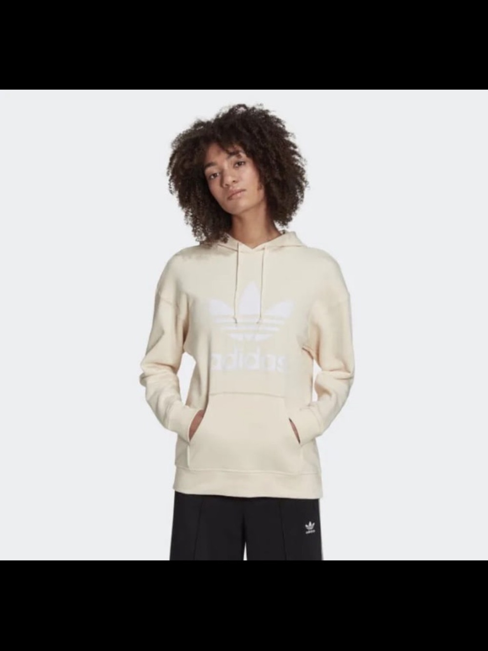 New Adidas Originals  Adicolor Trefoil Pullovers Winters Hoodie Women's Size M